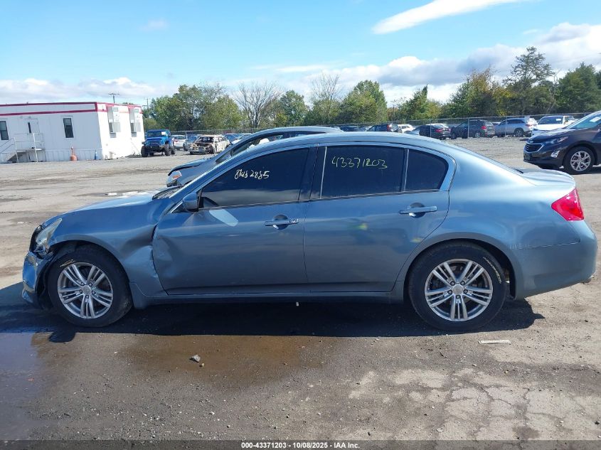 2010 Infiniti G37X VIN: JN1CV6AR8AM461376 Lot: 43371203