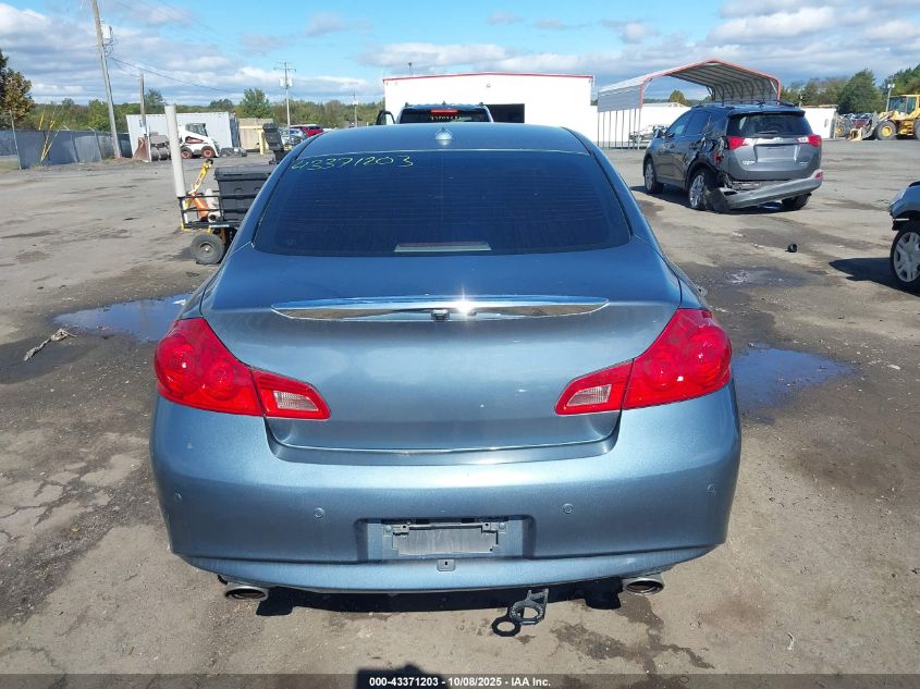 2010 Infiniti G37X VIN: JN1CV6AR8AM461376 Lot: 43371203