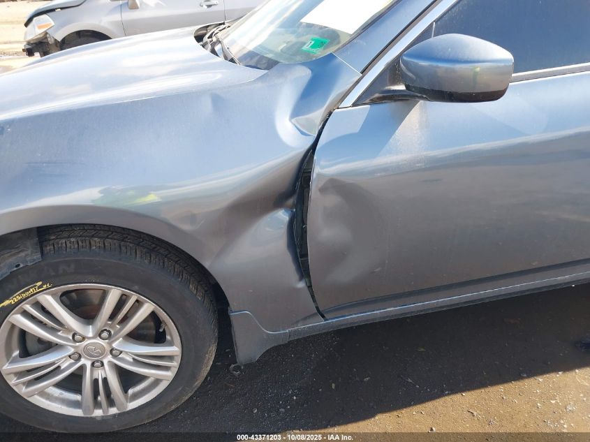 2010 Infiniti G37X VIN: JN1CV6AR8AM461376 Lot: 43371203