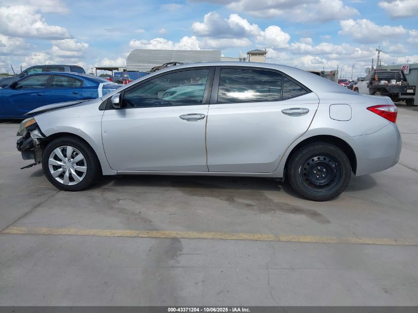 2016 Toyota Corolla Le VIN: 5YFBURHE5GP537934 Lot: 43371204
