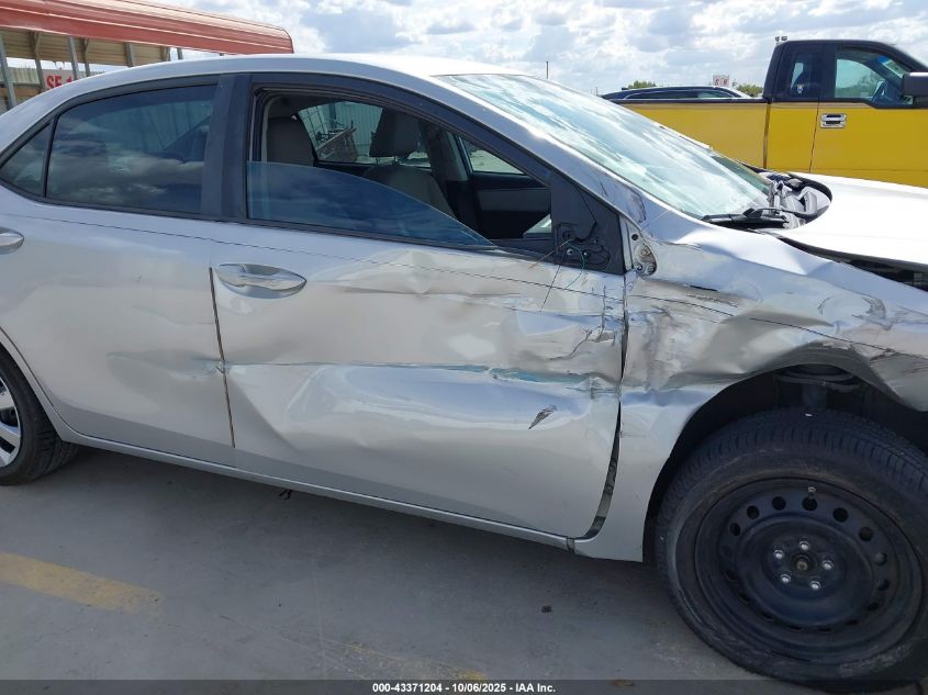 2016 Toyota Corolla Le VIN: 5YFBURHE5GP537934 Lot: 43371204