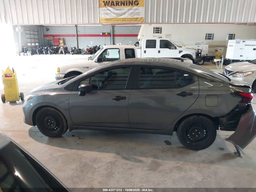 2025 Nissan Versa 1.6 S VIN: 3N1CN8DV9SL820508 Lot: 43371212