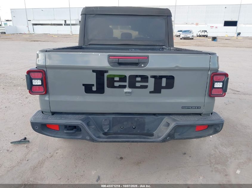 2020 Jeep Gladiator Sport S 4X4 VIN: 1C6HJTAG8LL148162 Lot: 43371218