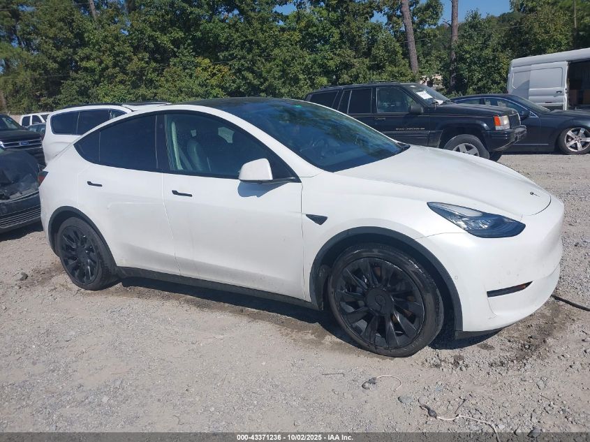 2021 Tesla Model Y Long Range Dual Motor All-Wheel Drive VIN: 5YJYGAEE9MF193782 Lot: 43371236