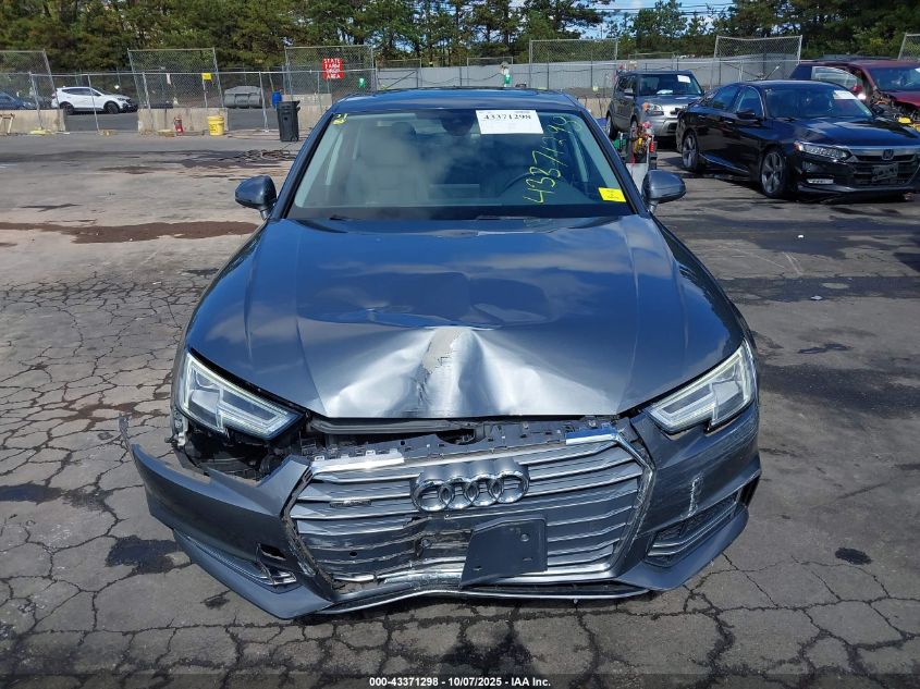 2018 Audi A4 2.0T Premium/2.0T Tech Premium VIN: WAUENAF40JN010083 Lot: 43371298