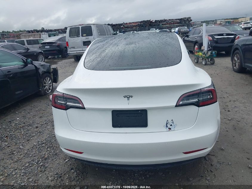 2021 Tesla Model 3 Standard Range Plus Rear-Wheel Drive VIN: 5YJ3E1EA0MF030239 Lot: 43371370