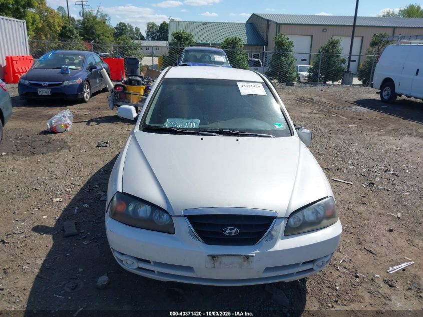 2005 Hyundai Elantra Gls/Gt VIN: KMHDN46D55U939385 Lot: 43371420