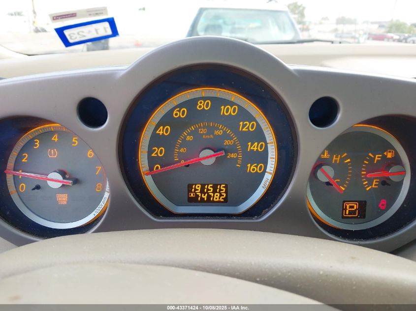 2007 Nissan Murano Sl VIN: JN8AZ08T67W516822 Lot: 43371424