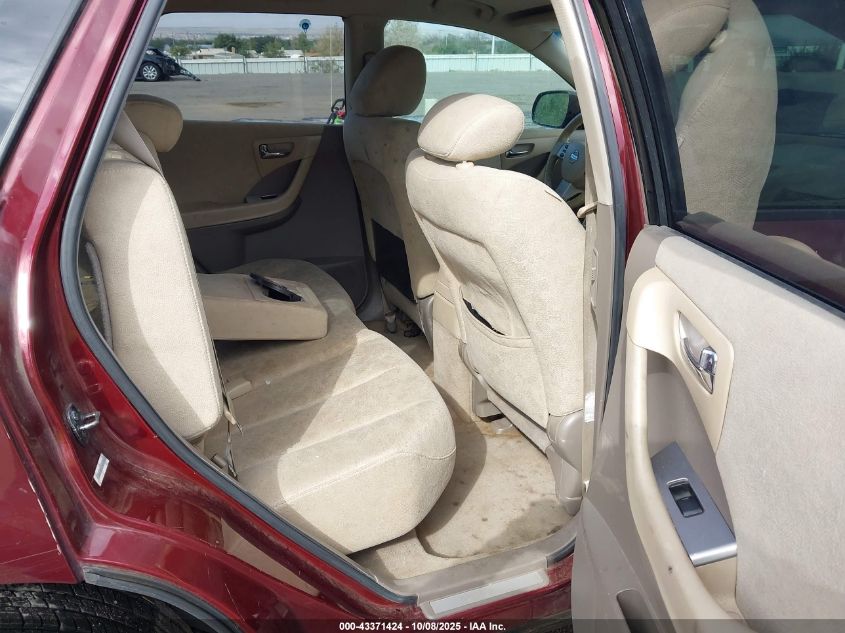 2007 Nissan Murano Sl VIN: JN8AZ08T67W516822 Lot: 43371424