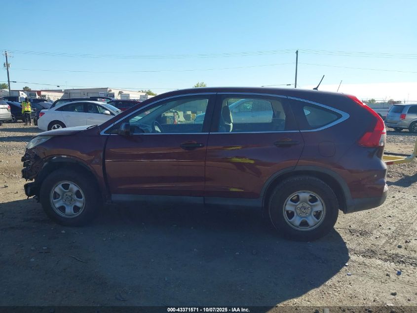 2015 Honda Cr-V Lx VIN: 5J6RM4H33FL124234 Lot: 43371571