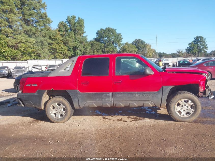 2003 Chevrolet Avalanche 1500 VIN: 3GNEK13T13G167566 Lot: 43371581
