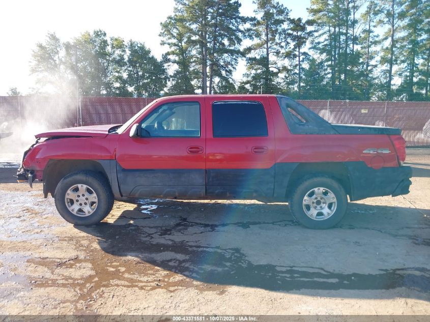 2003 Chevrolet Avalanche 1500 VIN: 3GNEK13T13G167566 Lot: 43371581