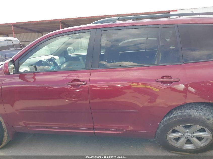 2008 Toyota Highlander VIN: JTEES41A282108100 Lot: 43371600