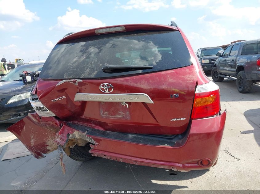 2008 Toyota Highlander VIN: JTEES41A282108100 Lot: 43371600