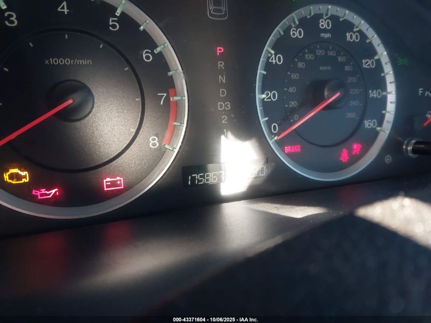 2010 Honda Accord 2.4 Lx-P VIN: 1HGCP2F4XAA152721 Lot: 43371604