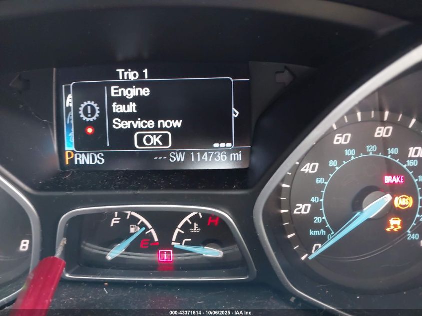 2014 Ford Focus Titanium VIN: 1FADP3J2XEL106711 Lot: 43371614