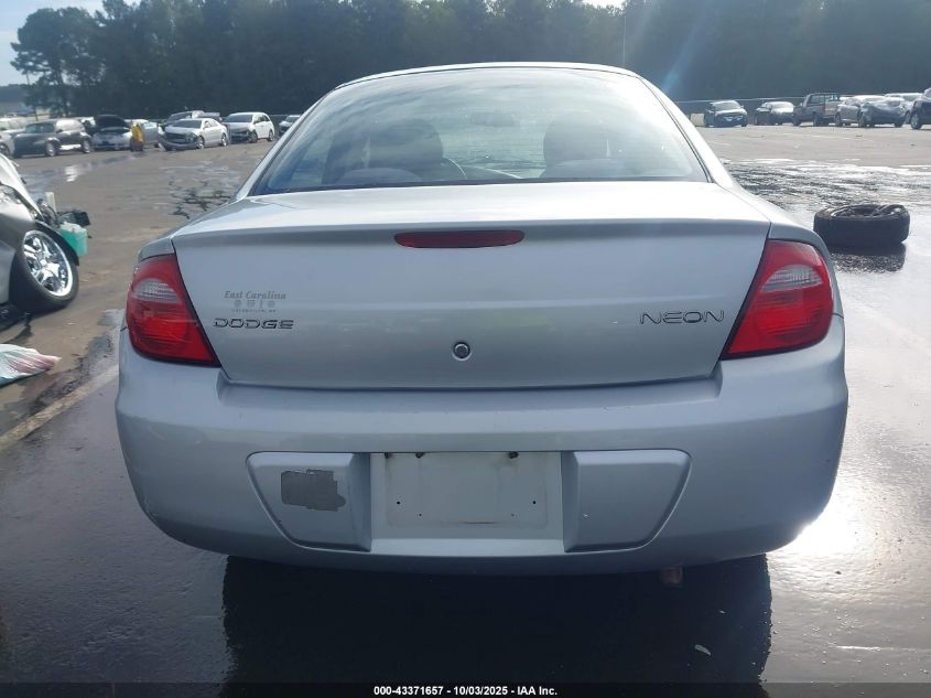 2004 Dodge Neon Se VIN: 1B3ES26C44D562352 Lot: 43371657