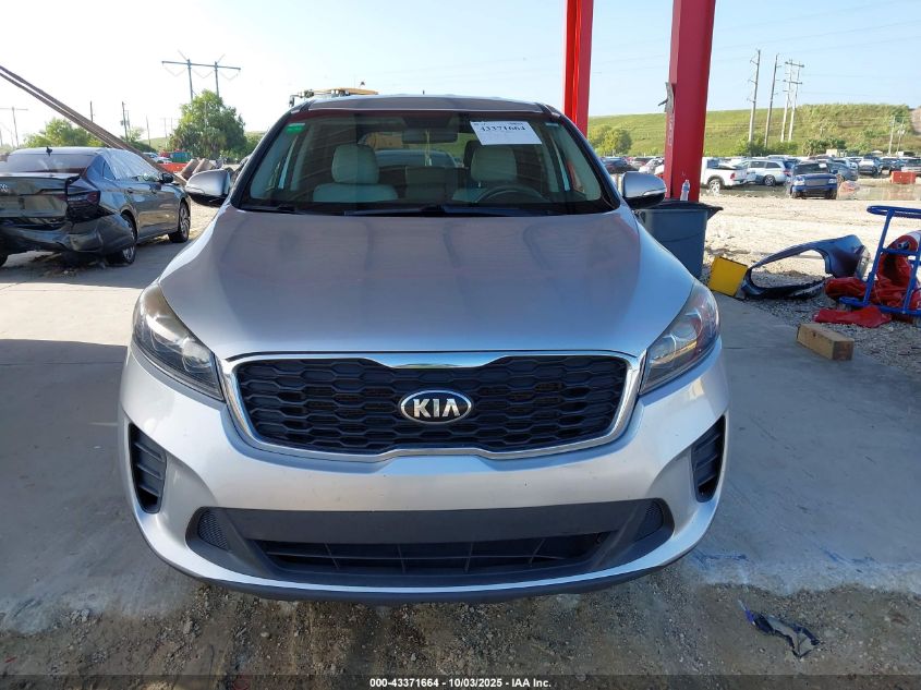 2019 Kia Sorento 3.3L Lx VIN: 5XYPG4A53KG488076 Lot: 43371664