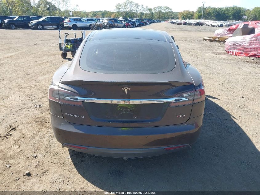 2014 Tesla Model S P85 VIN: 5YJSA1H1XEFP40091 Lot: 43371668