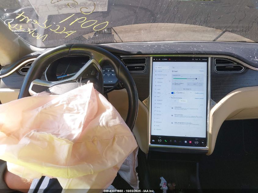 2014 Tesla Model S P85 VIN: 5YJSA1H1XEFP40091 Lot: 43371668