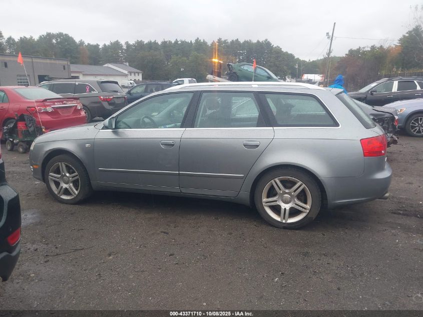 2007 Audi A4 2.0T Avant VIN: WAUKF78E27A012040 Lot: 43371710