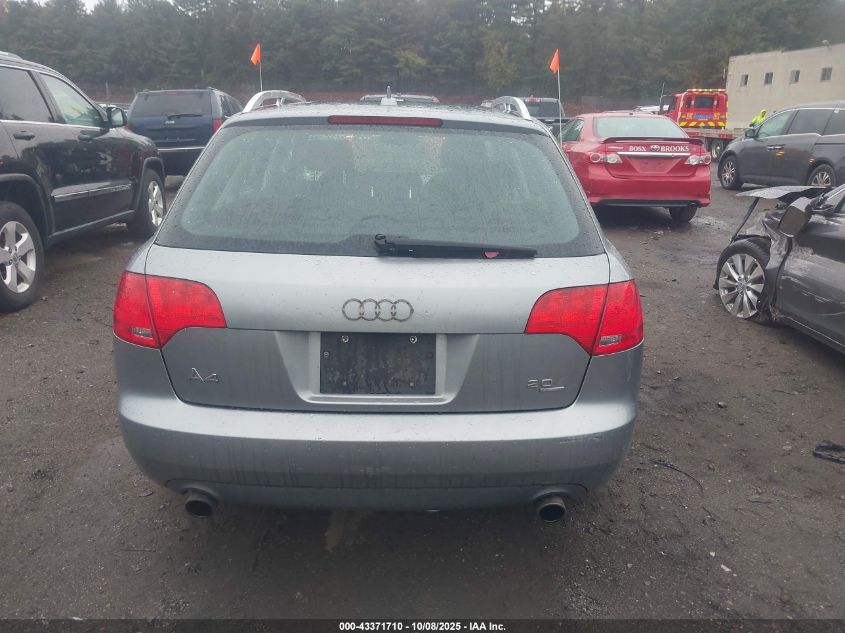 2007 Audi A4 2.0T Avant VIN: WAUKF78E27A012040 Lot: 43371710