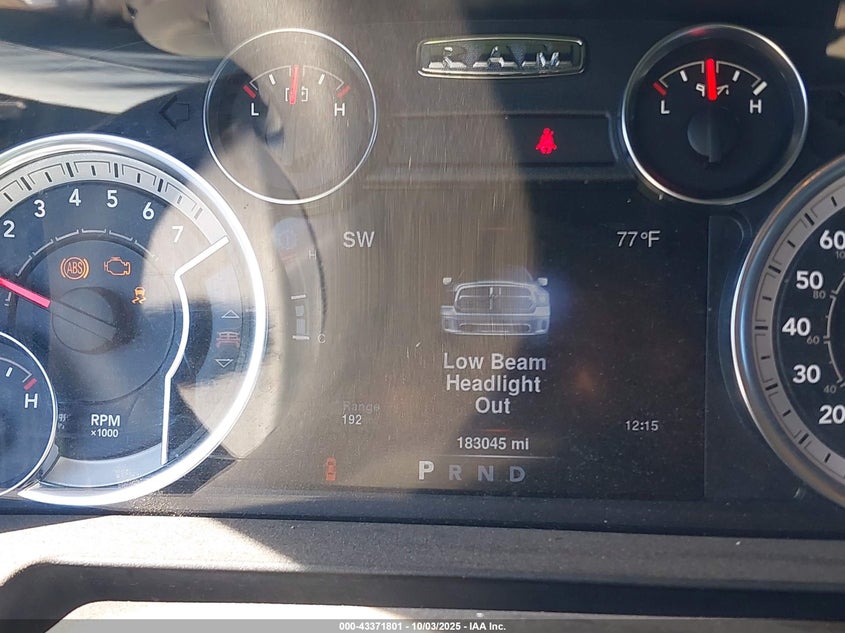 2013 RAM 1500 SLT - 1C6RR7GG3DS593217