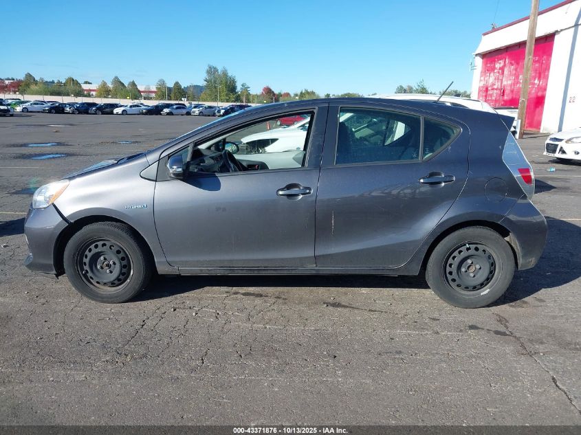 2014 Toyota Prius C One VIN: JTDKDTB31E1572282 Lot: 43371876
