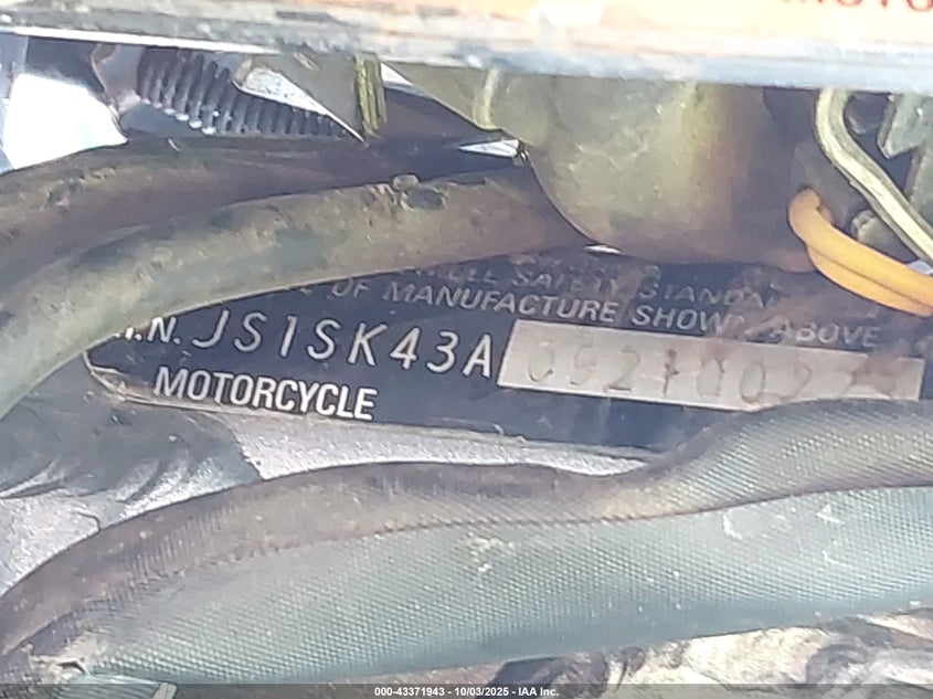 2009 SUZUKI DR-Z400 S JS1SK43A092100223