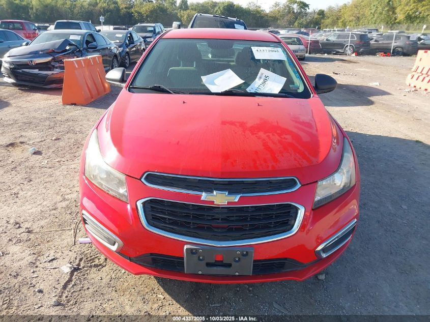 2015 Chevrolet Cruze Ls Auto VIN: 1G1PA5SG9F7182969 Lot: 43372005