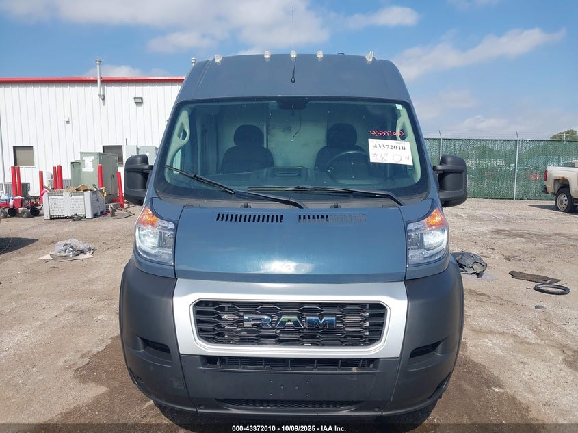 2019 Ram Promaster 3500 Cargo Van High Roof 159 Wb Ext VIN: 3C6URVJG7KE544609 Lot: 43372010