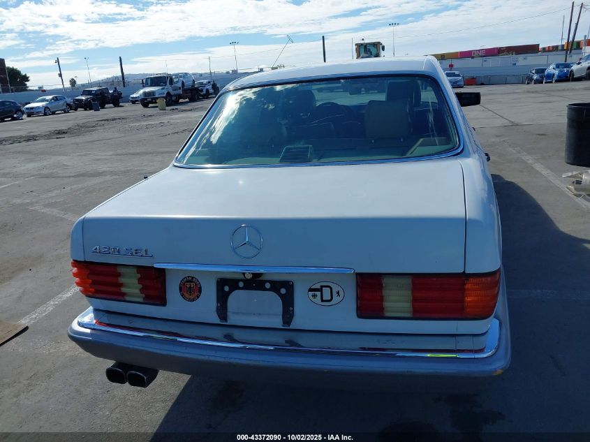 1988 Mercedes-Benz 420 Sel VIN: WDBCA35DXJA422827 Lot: 43372090