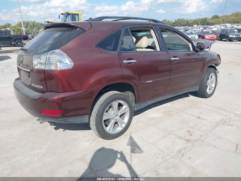 2008 Lexus Rx 400H VIN: JTJGW31U982007834 Lot: 43372131