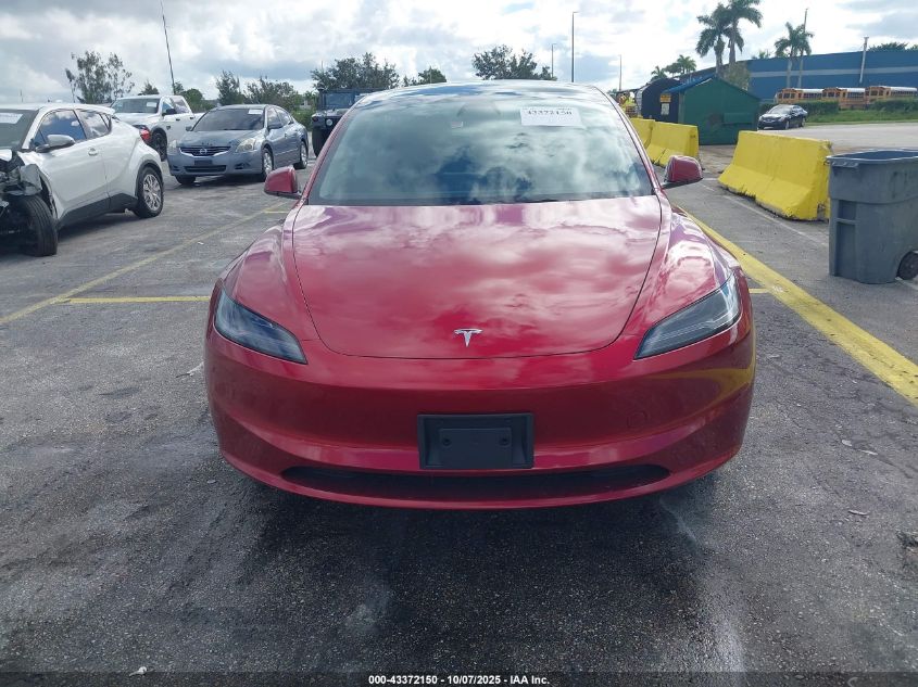 2024 Tesla Model 3 Long Range Dual Motor All-Wheel Drive/Rear-Wheel Drive VIN: 5YJ3E1EA4RF848158 Lot: 43372150