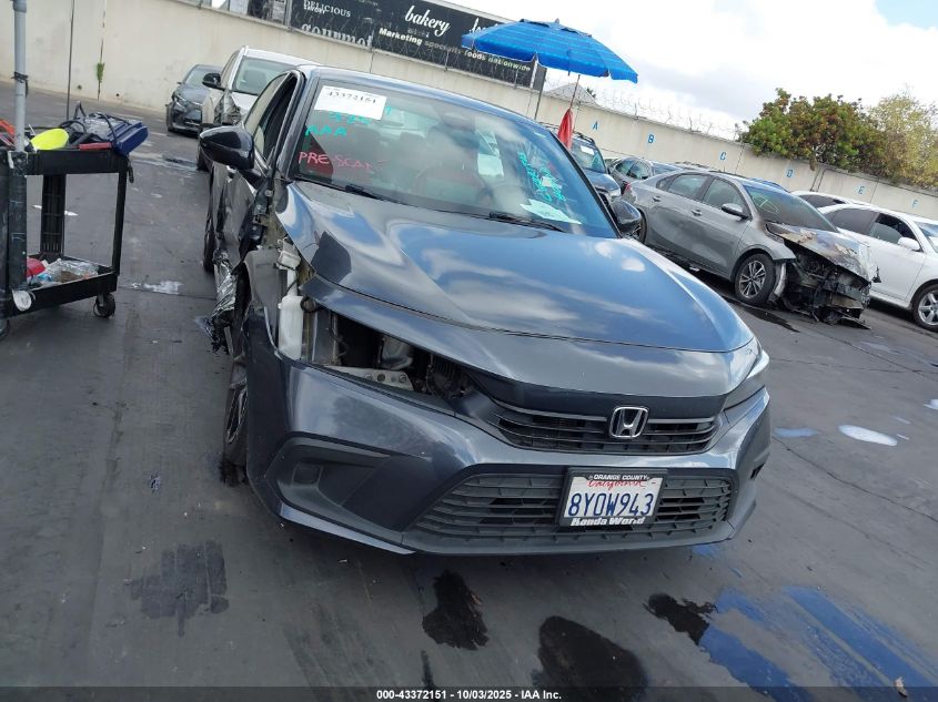 2022 Honda Civic Sport VIN: 2HGFE2F54NH534844 Lot: 43372151