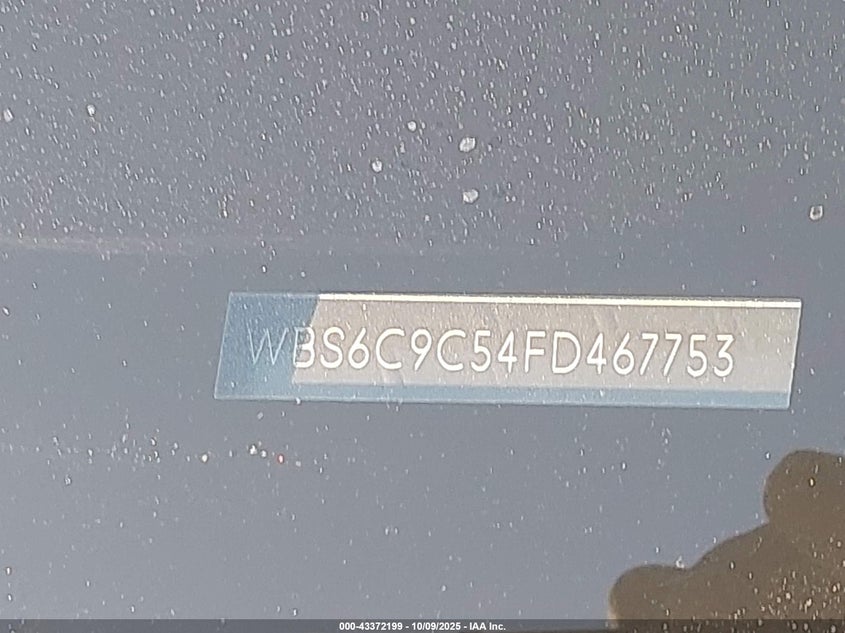 2015 BMW M6 GRAN COUPE - WBS6C9C54FD467753