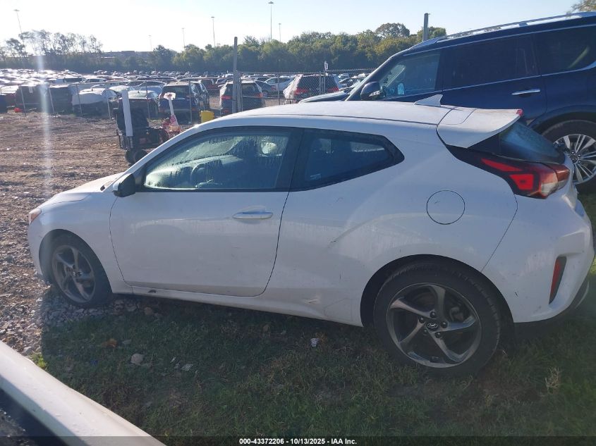 2019 Hyundai Veloster 2.0 VIN: KMHTG6AF5KU017866 Lot: 43372206