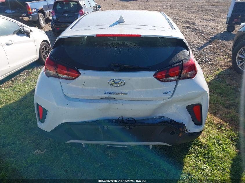 2019 Hyundai Veloster 2.0 VIN: KMHTG6AF5KU017866 Lot: 43372206