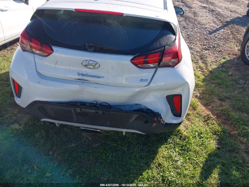2019 Hyundai Veloster 2.0 VIN: KMHTG6AF5KU017866 Lot: 43372206