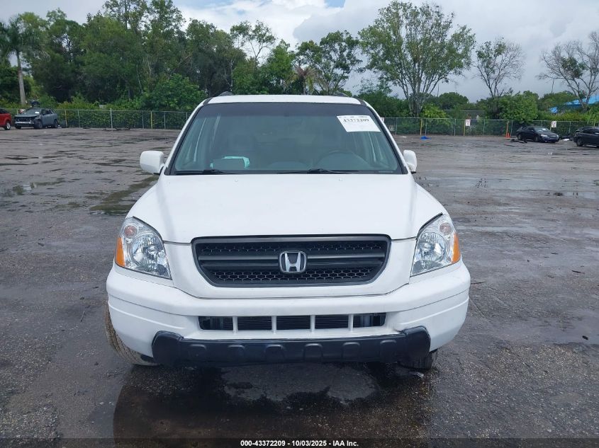 2004 Honda Pilot Ex-L VIN: 2HKYF18654H534975 Lot: 43372209