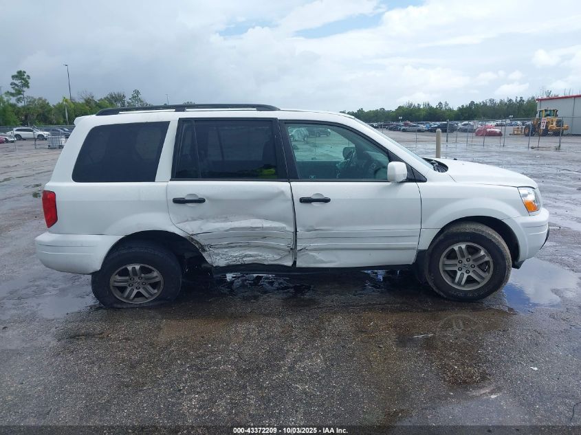 2004 Honda Pilot Ex-L VIN: 2HKYF18654H534975 Lot: 43372209