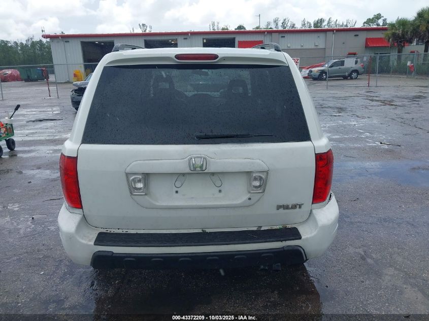 2004 Honda Pilot Ex-L VIN: 2HKYF18654H534975 Lot: 43372209