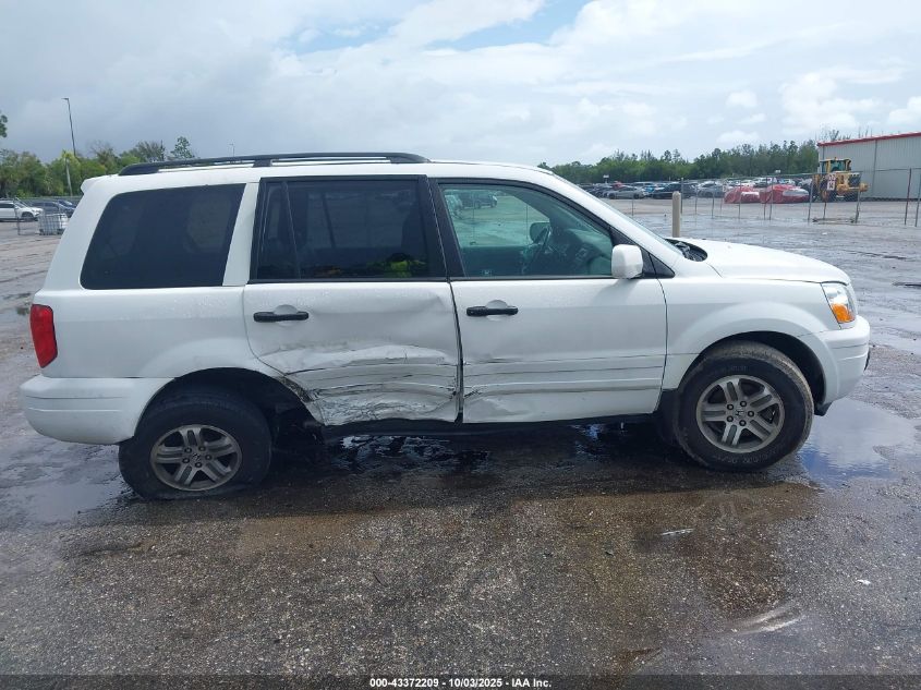 2004 Honda Pilot Ex-L VIN: 2HKYF18654H534975 Lot: 43372209