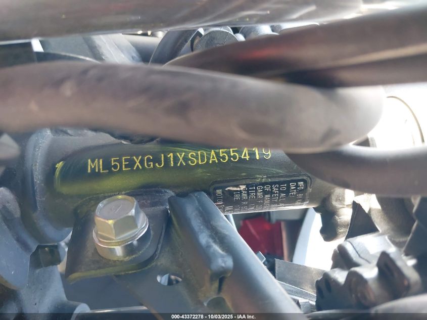 2025 Kawasaki Ex500 A/B VIN: ML5EXGJ1XSDA55419 Lot: 43372278