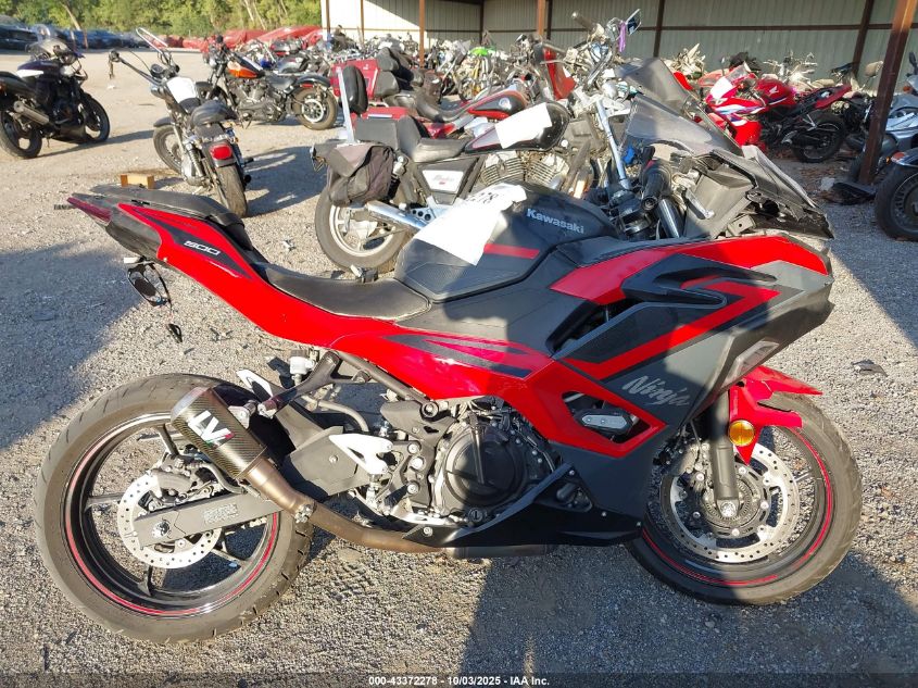 2025 Kawasaki Ex500 A/B VIN: ML5EXGJ1XSDA55419 Lot: 43372278