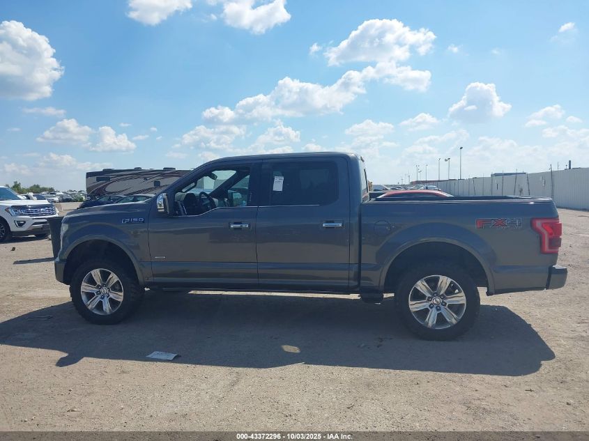 2015 Ford F-150 Platinum VIN: 1FTEW1EG2FFA54650 Lot: 43372296