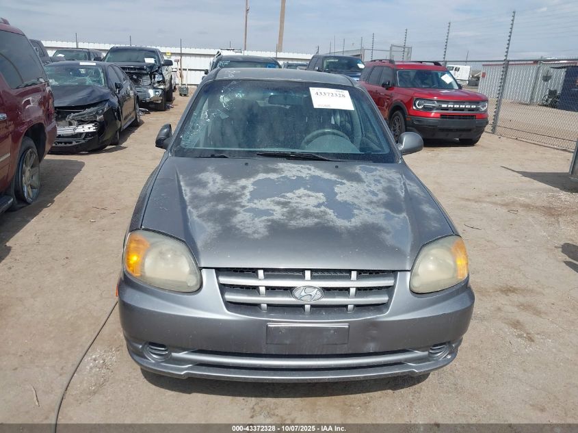 2005 Hyundai Accent Gls VIN: KMHCG45C85U604815 Lot: 43372328