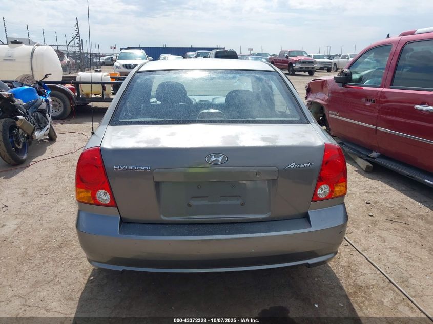2005 Hyundai Accent Gls VIN: KMHCG45C85U604815 Lot: 43372328