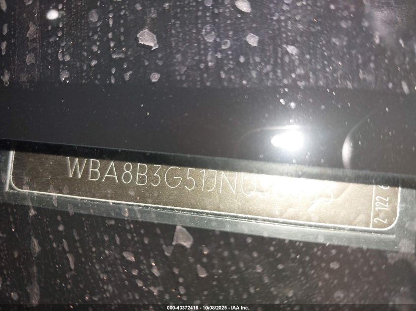 2018 BMW 340I VIN: WBA8B3G51JNU36583 Lot: 43372416