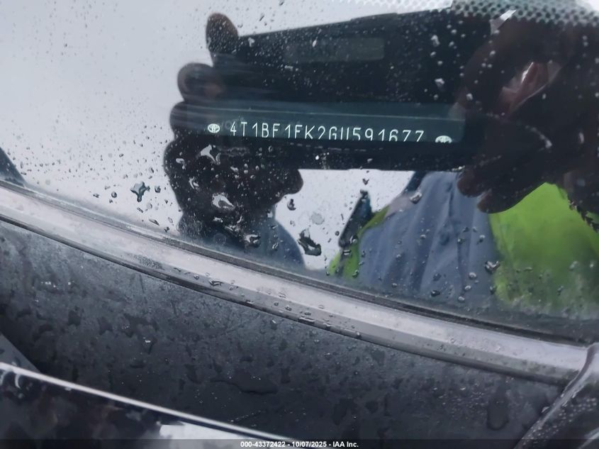 2016 Toyota Camry Se VIN: 4T1BF1FK2GU591677 Lot: 43372422